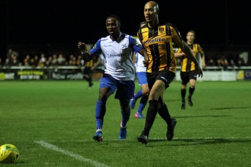 Enfields Ryan Blake (L) and Maidstones Alex Finney82