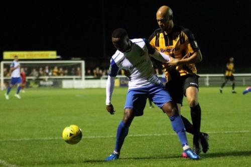 Enfields Ryan Blake (L) and Maidstones Alex Finney86