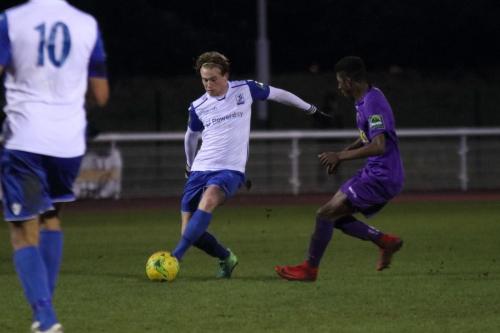 Enfields Aaron Greene and Tootings Isaiah Jones (R)