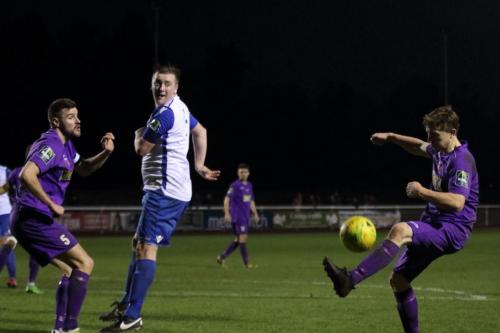 Tootings Eddie Dines (R) and Sam Flegg and Enfields Mark Kirby