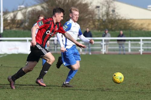 Brightlingseas George Keys (L) and Enfields Ryan Blackman
