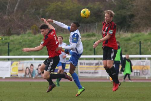 Brightlingseas George Keys (L) and Terry Amass and Enfields Dernell Wynter