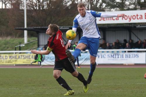Brightlingseas Matt Cripps (L) and Enfields Brad Wadkins