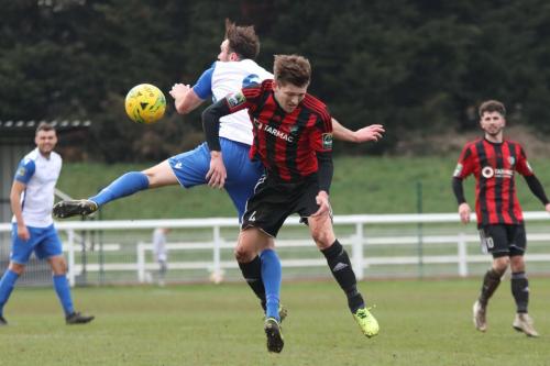 Enfields Matt Johnson (L) and Brightlingseas Jake Turner