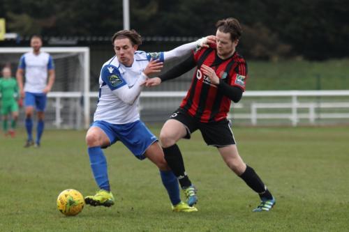 Enfields Sam Youngs (L) and Brightlingseas Michael Gage