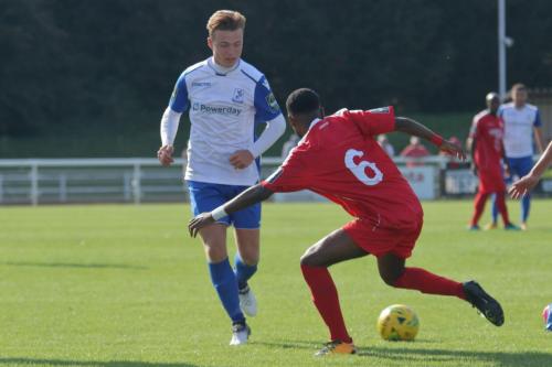 Enfields Mickey Parcell (L) and Harrows Kurtis Cumberbatch