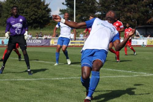 Enfields Ryan Blake keeps his eyes on the ball