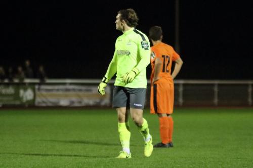 Enfield keeper Joe Wright joins the attack for the last-minute corner that led to the equalising goal