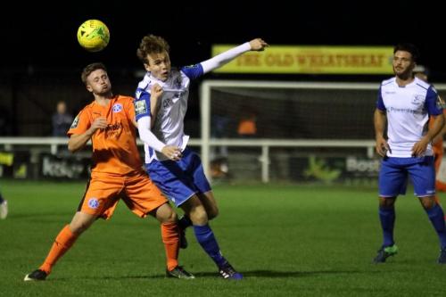 Leistons Regan Pelling (L) and Enfields Mickey Parcell