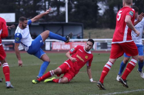 Enfields Mat Mitchel-King (white) and Mersthams Tutu Henriques