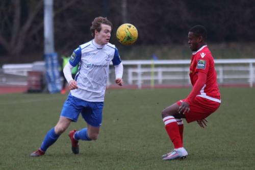 Enfields Mickey Parcell (L) and Mersthams Kershaney Samuels