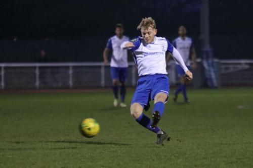 Enfields man of the match Ryan Blackman