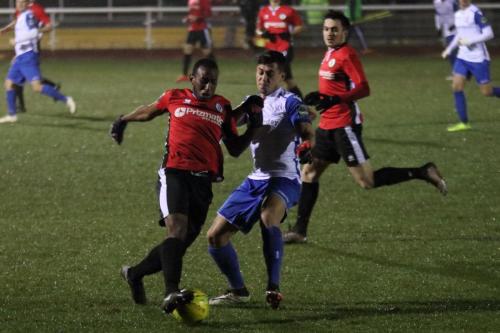 Burgess Hills Ibrahim Diallo (L) and Enfields Samir Bihmoutine