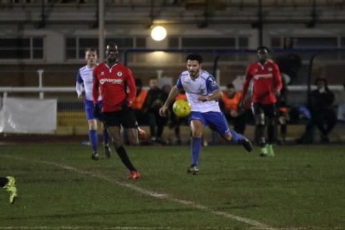 Burgess Hills Stephane Ngamvoulou (L) and Enfields Mario Noto53