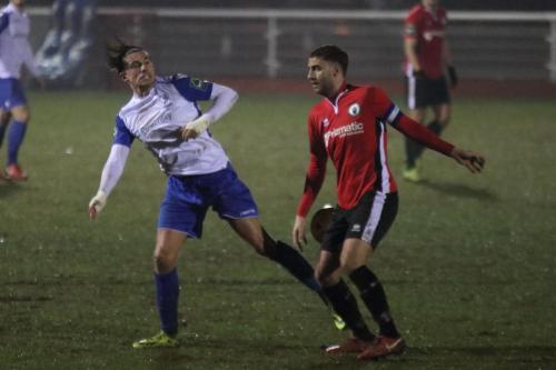 Enfields Sam Youngs (L) and Burgess Hills Jack Brivio