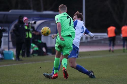 Dorkings Sam Beard (7) and Enfields Mickey Parcell