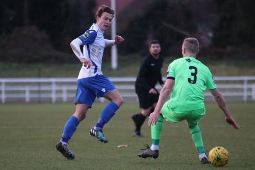 Enfields Mickey Parcell (L) and Dorkings Chris Boulter