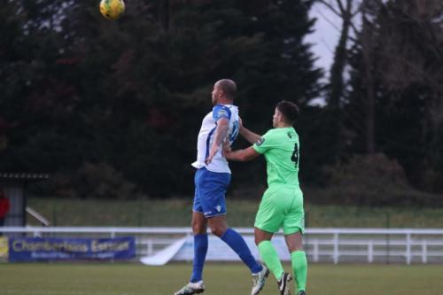 Enfields Simon Thomas (L) and Dorkings David Ray