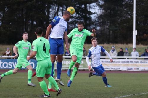 Enfields Simon Thomas challenges Dean Hamlin (2)