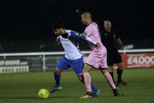 Enfields Mario Noto (L) and Dulwichs Ashley Carew79