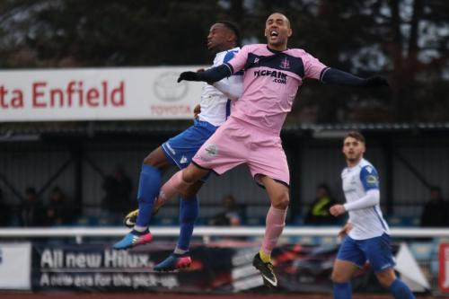 Enfields Ryan Blake (L) and Dulwichs Ashley Carew78