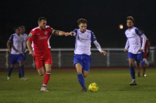 Chipsteads Matthew Males (L) and Enfields Jack Hockney