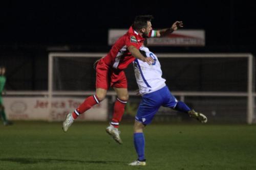 Chipsteads Matthew Males (L) and Enfields Liam Hope