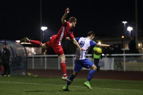 Chipsteads Sam Bell (L) and Enfields Ben Ward-Cochrane