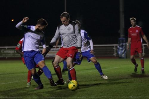 Enfields Jack Hockney (L) cant capitalise on Tony Stones fumble86