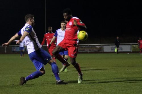 Enfields Steve Wales (L) and Chipsteads Felix Erivaldo87