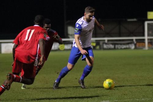 Enfields Steve Wales and Chipsteads Leon Lalor-Dell (11) and Felix Erivaldo89