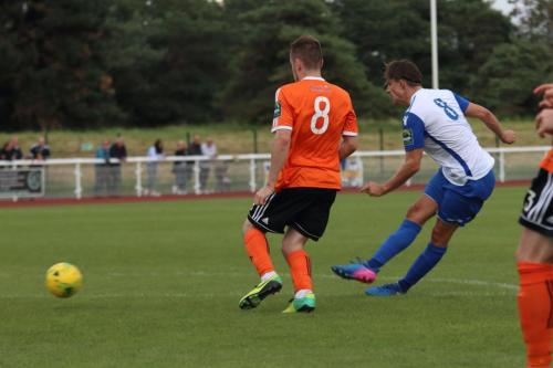 Enfields Sam Youngs (R) makes it 2-3