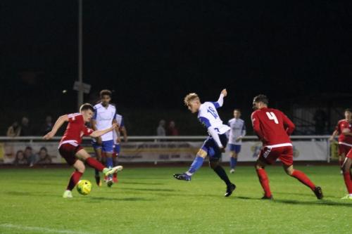 Ryan Blackman scores the final goal with the last kick of the game