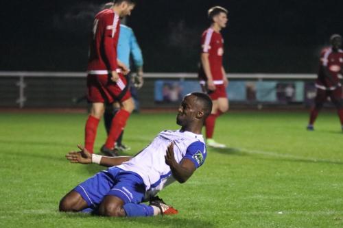 Ryan Blake celebrates his goal