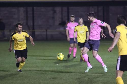 Invictas Michael Everitt (L) and Enfields Steve Wales