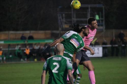 Enfields Tayor McKenzie (R) challenges Yannis Ambroisine