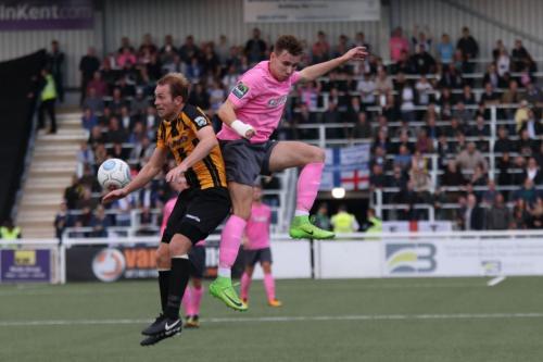 Maidstones Stuart Lewis (L) and Enfields Ben Ward-Cochrane