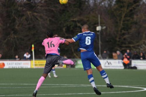 Enfields Dernell Wynter (L) and Margates Tom Wynter