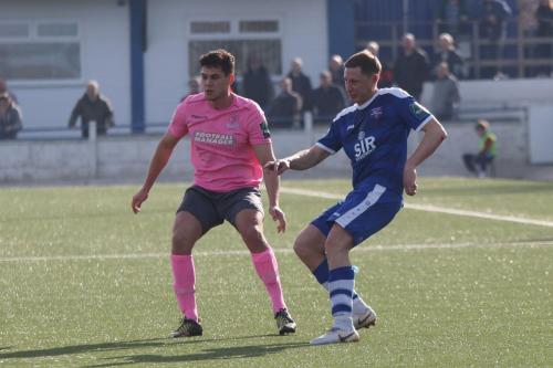 Margates Dave Martin (R) and Enfields Samir Bihmoutine