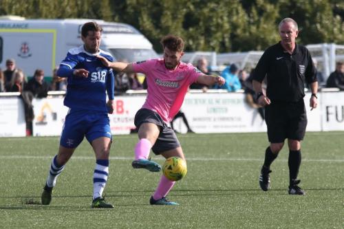 Margates James Rogers (L) and Enfields Jack Hockney