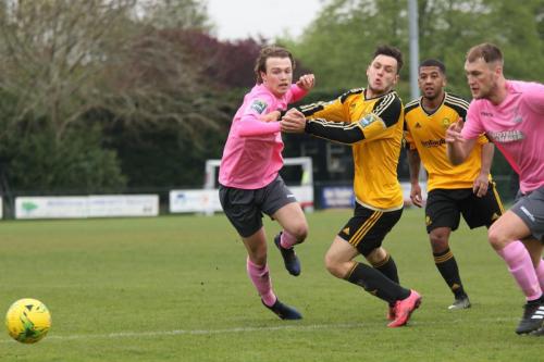 Enfields Mickey Parcell (L) and Mersthams Ben Harrison75