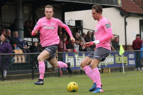 Enfields Mickey Parcell (L) and Sam Youngs