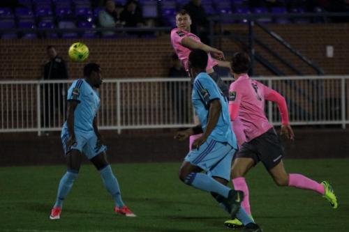 Enfield debutant Brad Wadkins flicks the ball on