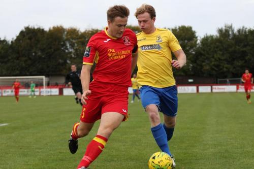 Enfields Dan Morphew (L) and Enfields Aaron Greene