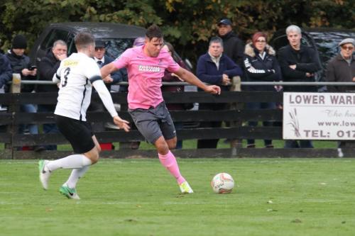 Roystons Lee Chappell (L) and Enfields Adam Martin