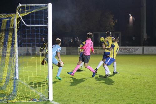 Staines Ben Martin (5) clears