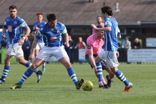 Angels Tom Parkinson and Tommy Whitnell (R) crowd out Brad Wadkins