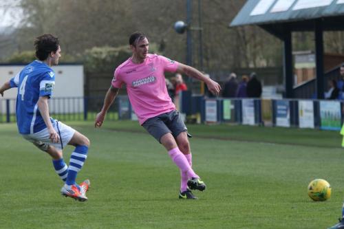 Angels Tommy Whitnell (L) and Enfields Matt Johnson