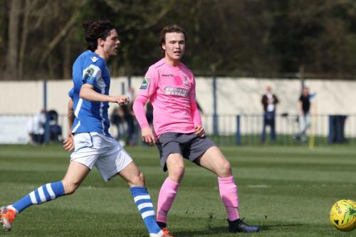 Tonbridges Tommy Whitnell (L) and Enfields Mickey Parcell