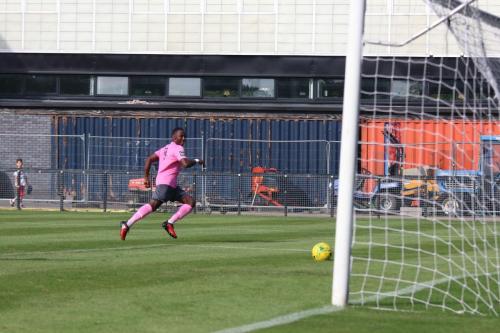 Enfields Ryan Blake capitalises on a poor clearance from keeper Kyle Merson to score the second goal237